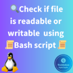 Check if file is readable or writable